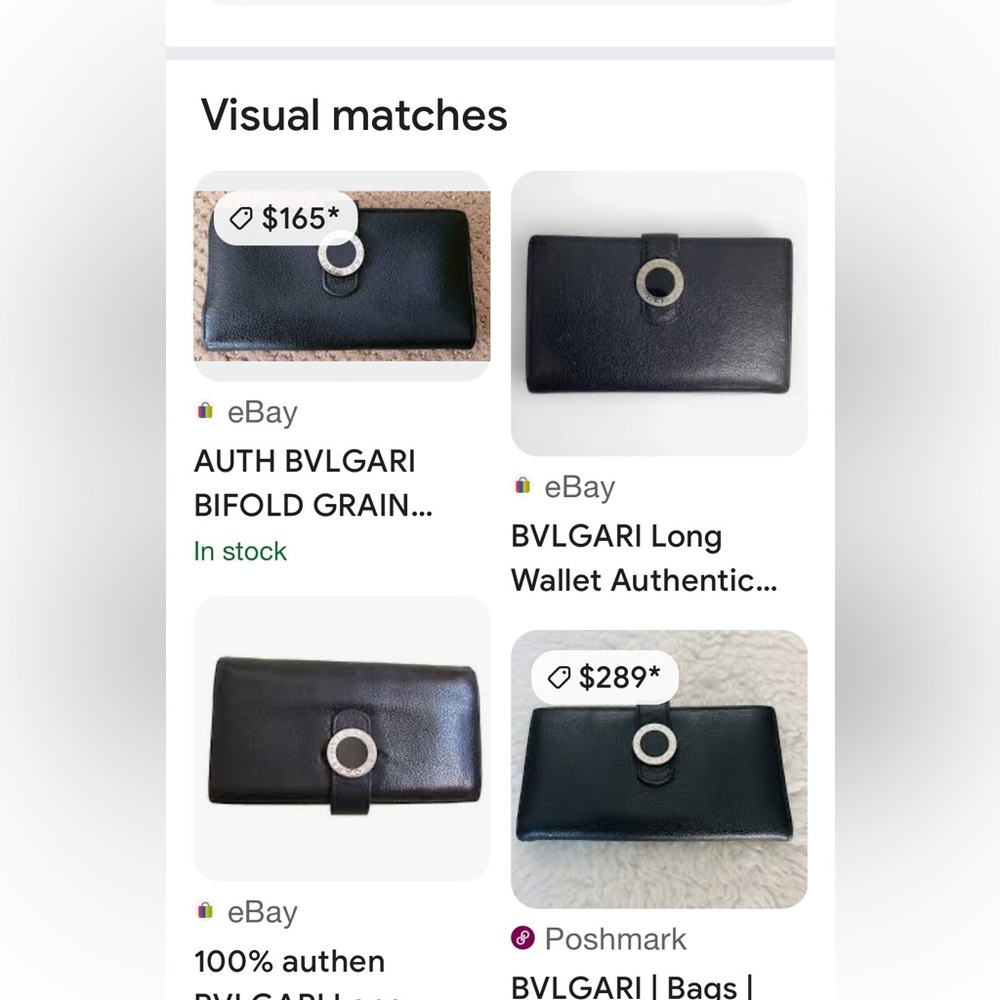 BVLGARI black leather wallet. GUC. Snap and zippers work. 8 credit card slots - Picture 16 of 16